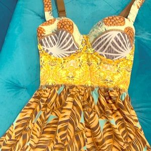 Maaji Dress Pineapple Bustier